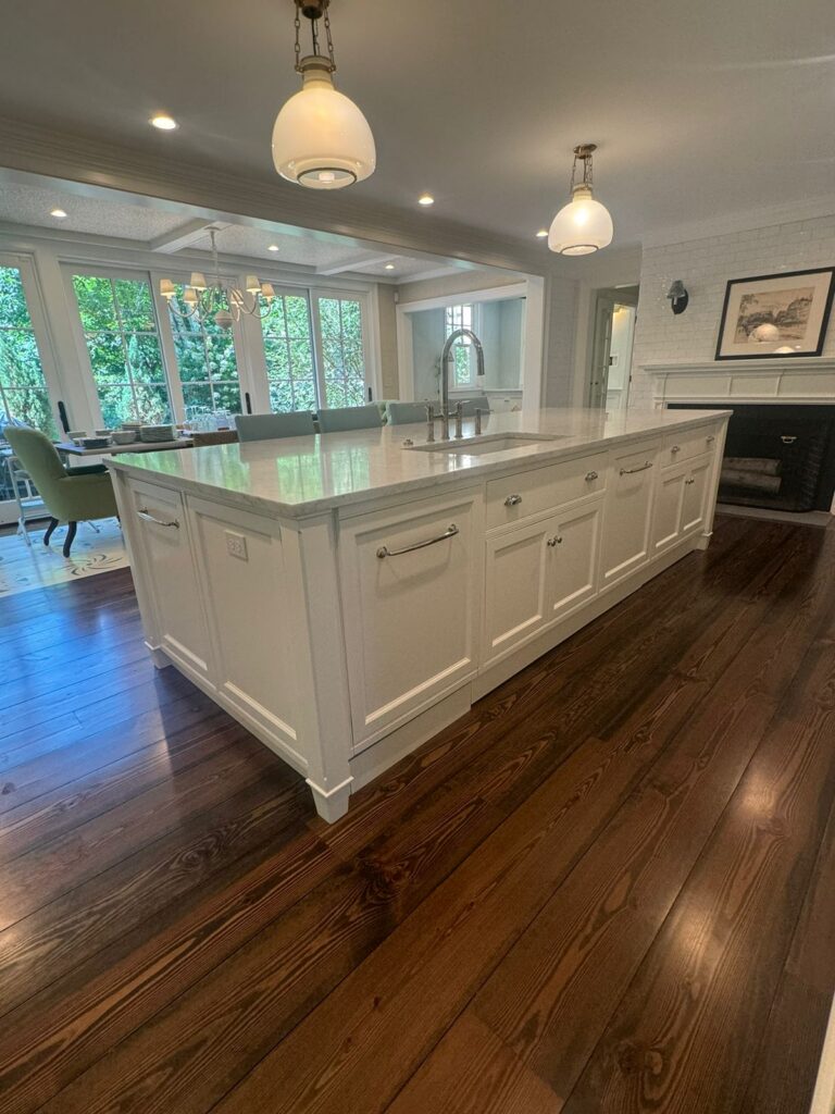 Kitchen freshly painted in a color chosen during an in-home color consultation